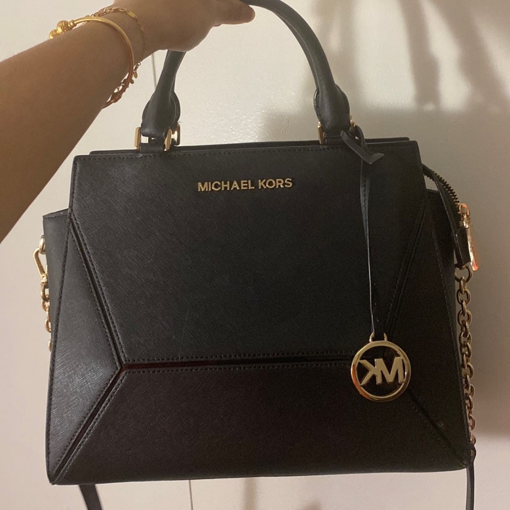 Michael kors black satchel